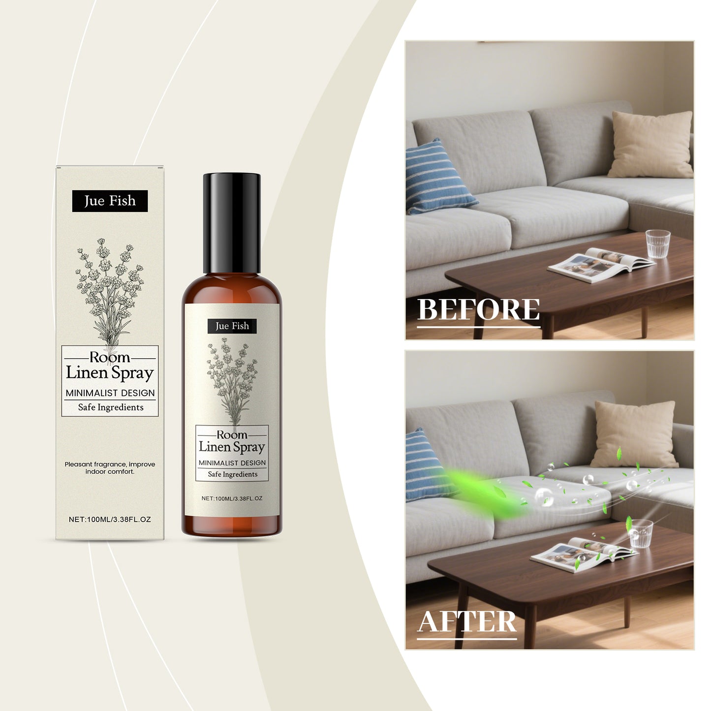 Jue Fish Indoor Lavender Scent Spray