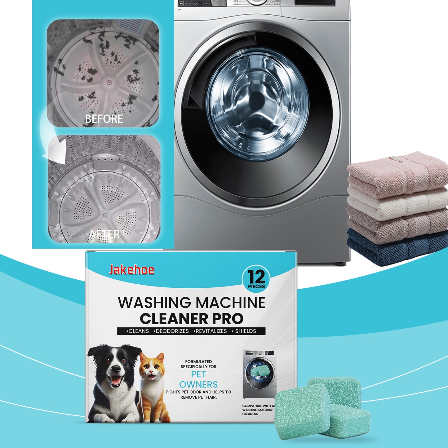 JAKEHOE Washing Machine Cleaner Pro