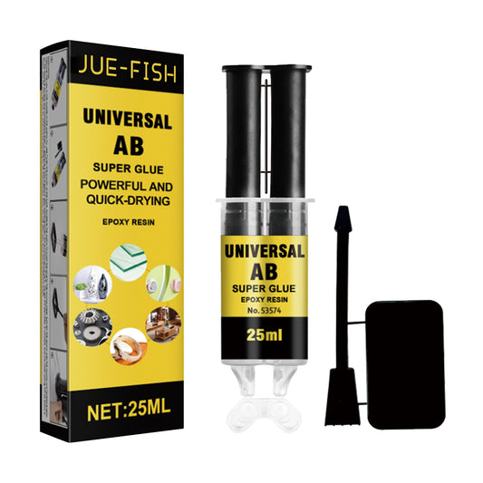 Jue-Fish Casting Glue, Epoxy Resin AB Glue, Waterproof High Temperature Resistant Multi-purpose Metal Crack Repair Adhesive